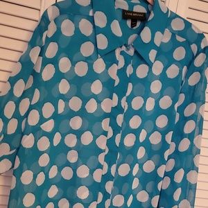Women’s Lane Bryant Polka Dot Blouse, size 14/16